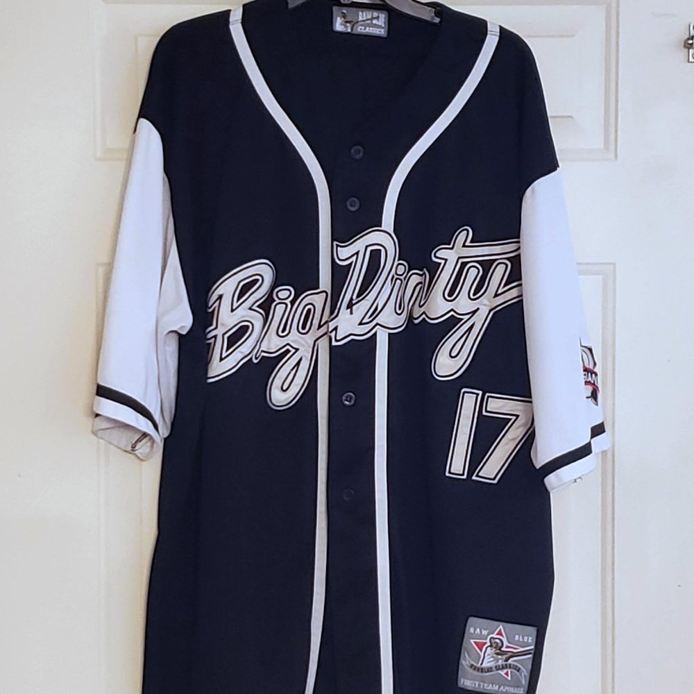 Vintage Classic Raw Blue Louisiana Baseball Jersey